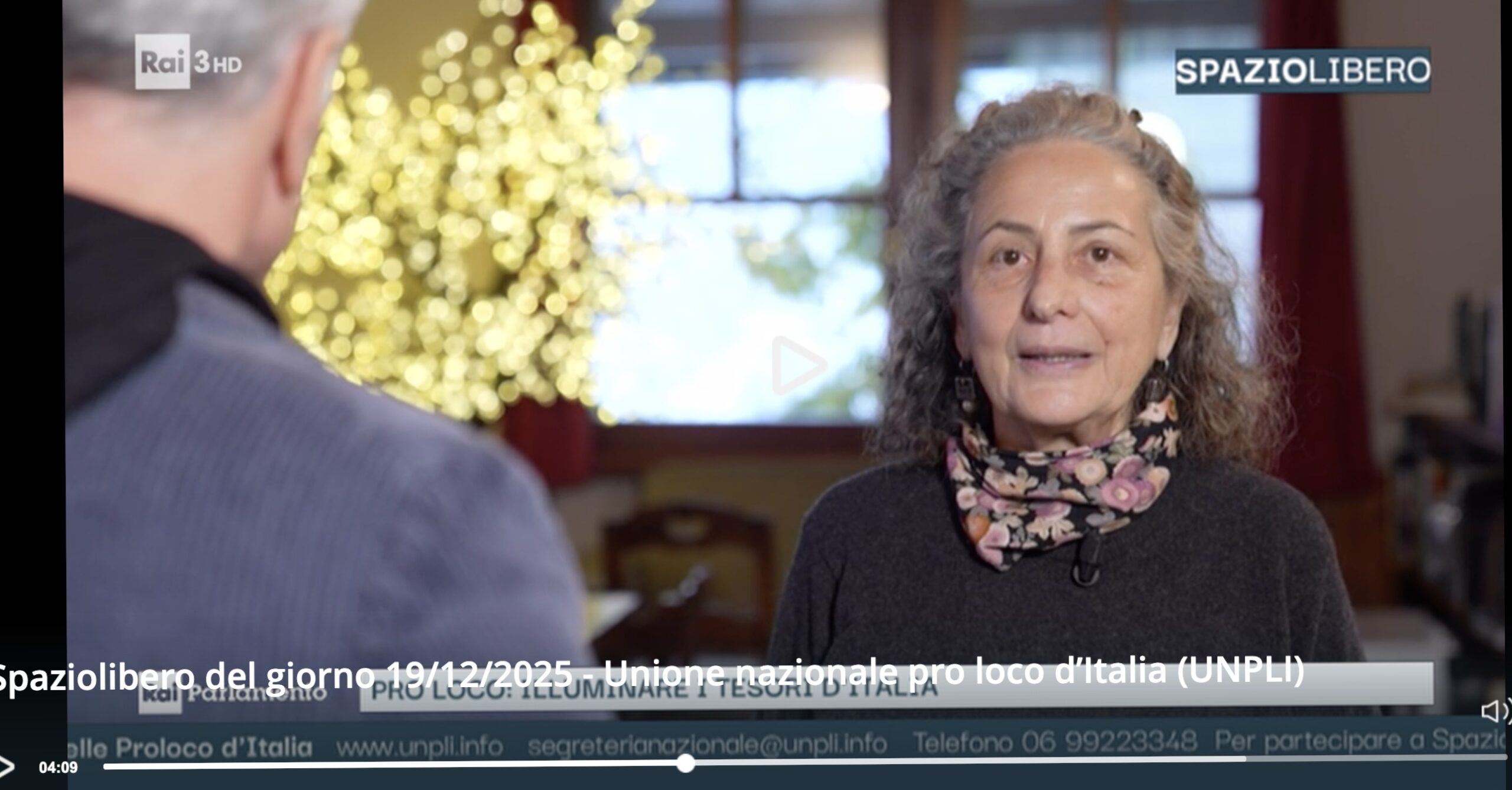 Video su Rai 3 del 19 dicembre 2025